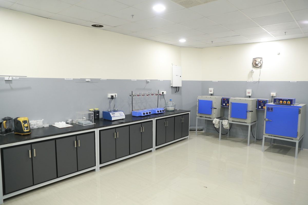Quality control laboratory where activated carbon lots are tested for CTC, iodine number, hardness and moisture before release